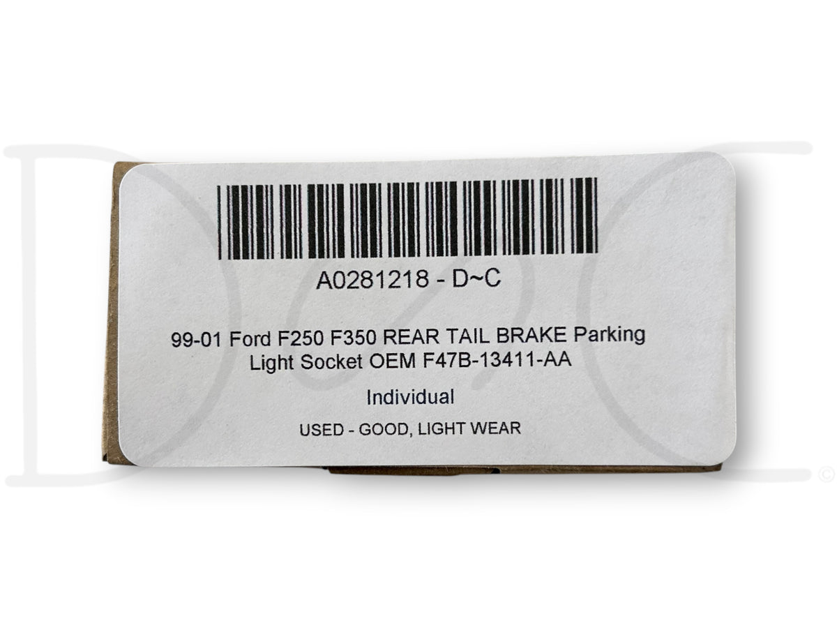 99-01 Ford F250 F350 Rear Tail Brake Parking Light Socket OEM F47B-13411-Aa