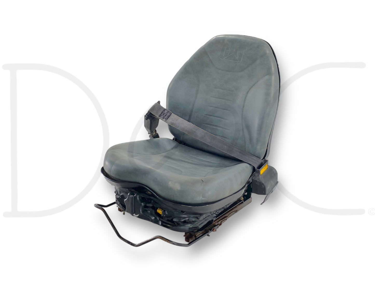 Cat 226 Skid Steer Adjustable Suspension Seat Assembly W/ Seatbelt OEM *Blem*