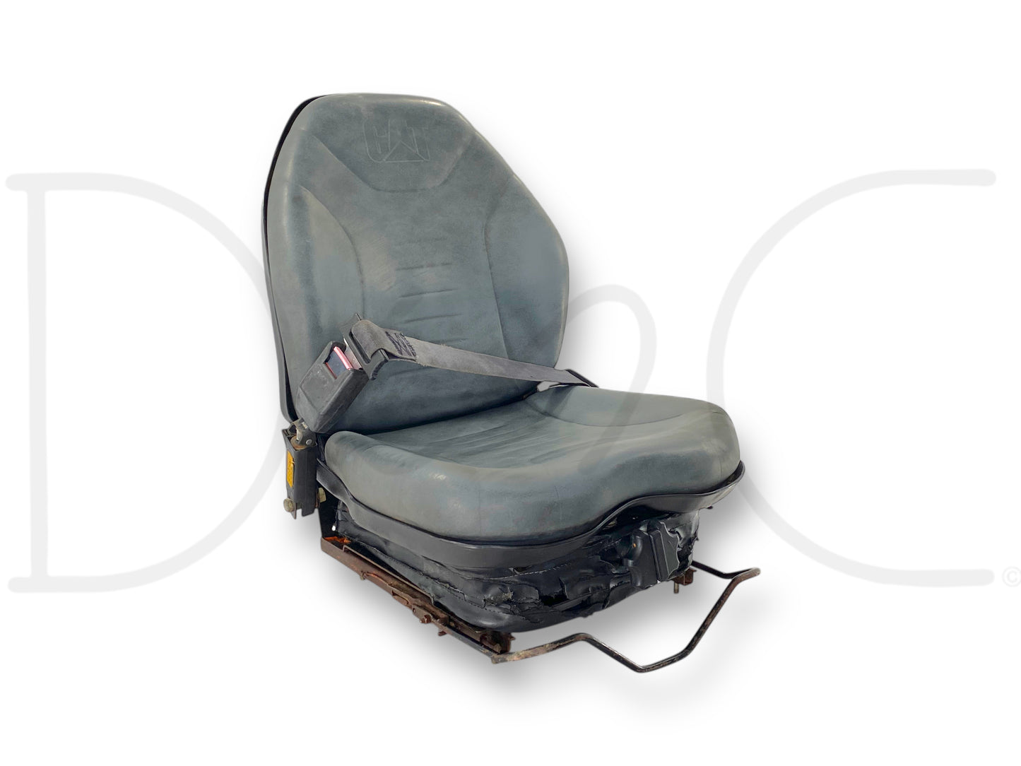 Cat 226 Skid Steer Adjustable Suspension Seat Assembly W/ Seatbelt OEM *Blem*