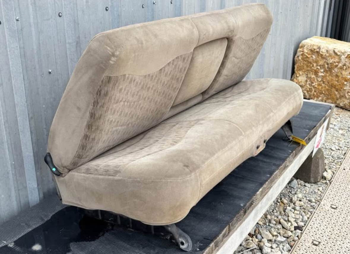 99-04 Ford F250 F350 Crew Cab Rear Bench Seat Tan Cloth