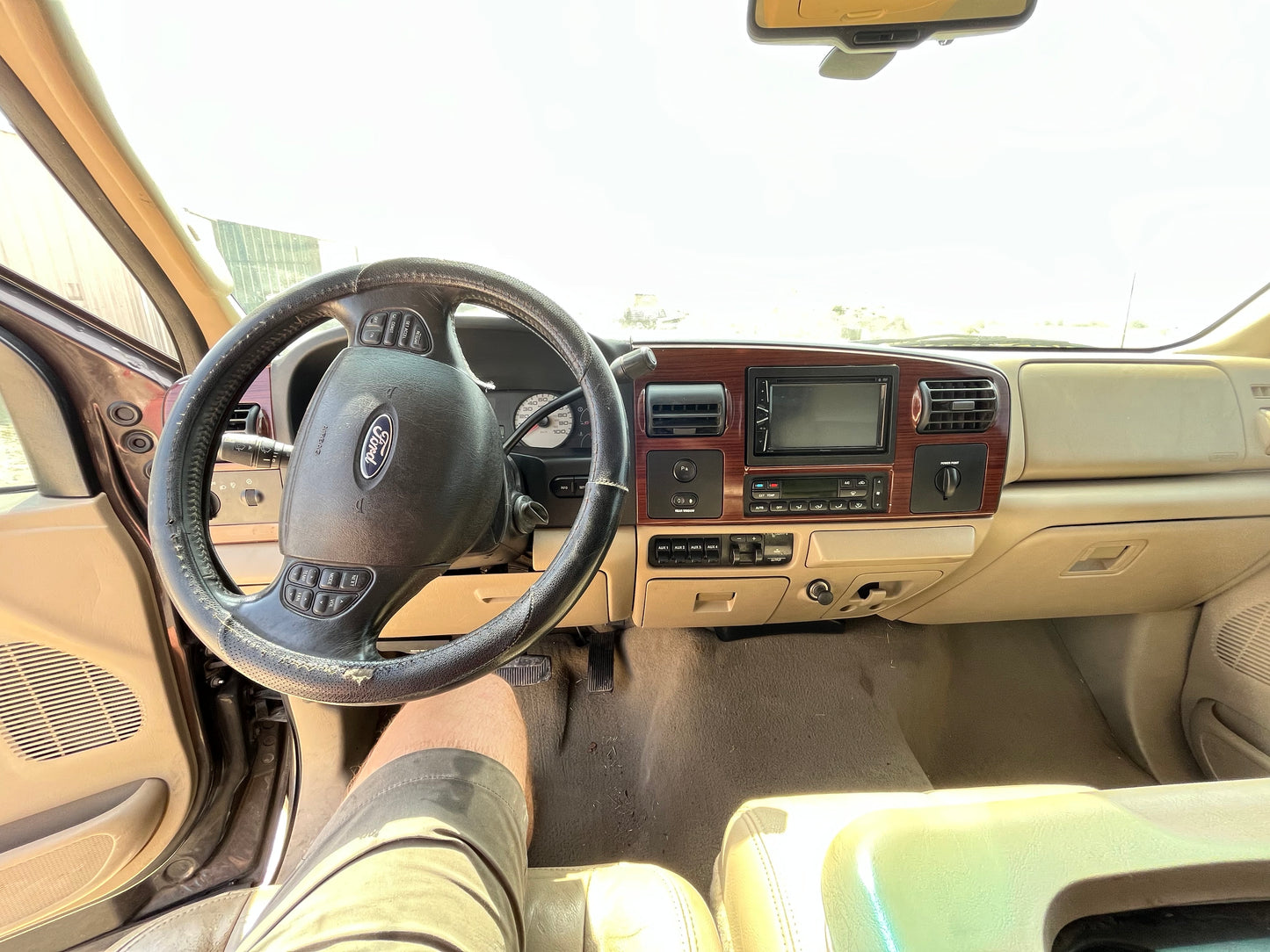 2005-2007 Ford F250 F350 Rear LH Left Driver Crew Cab Door Charcoal Beige