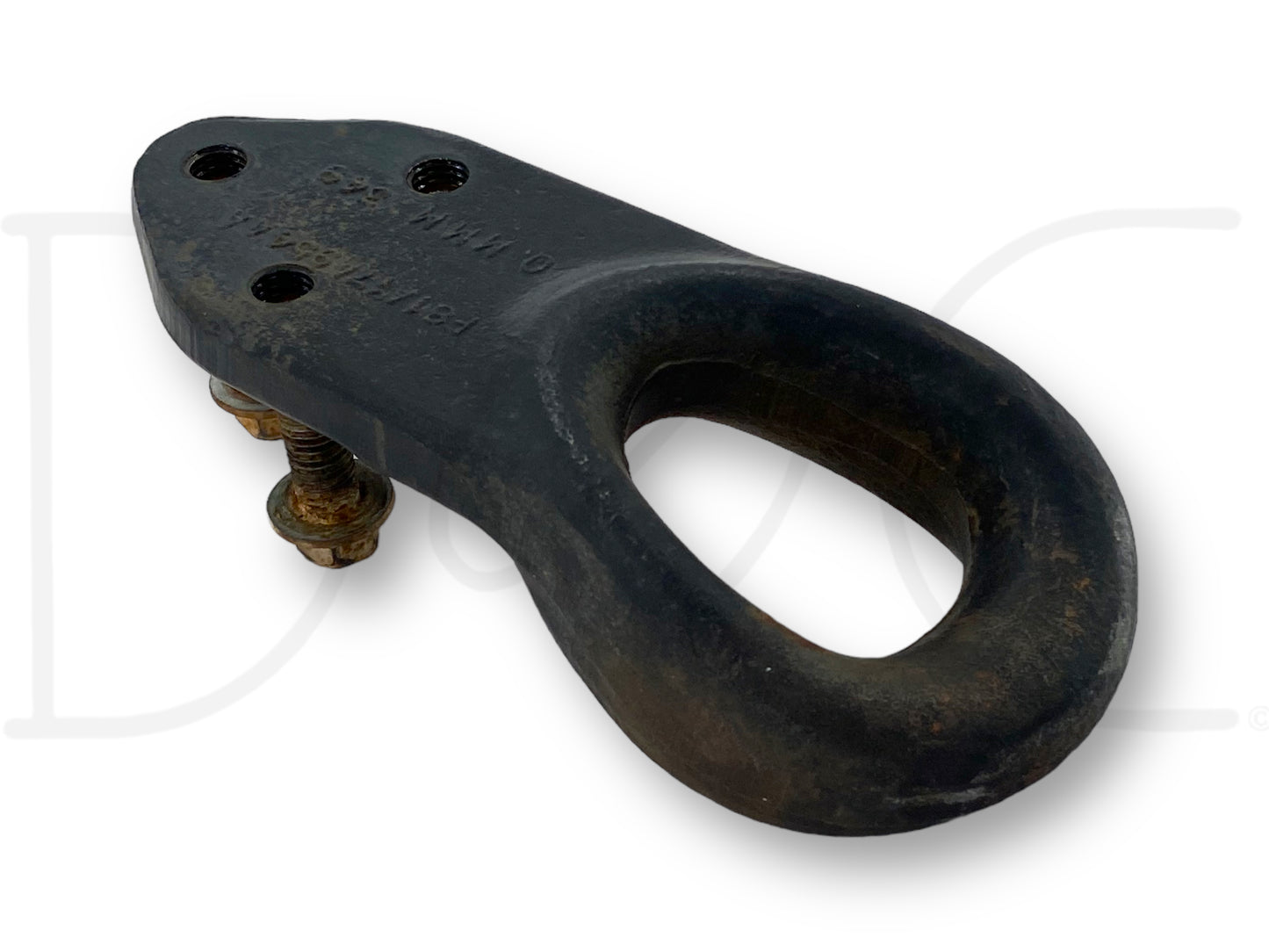 1999 99 Ford F250 F350 Tow Hook Recovery Loop Black W/ Bolts F81A-17A954-Aa