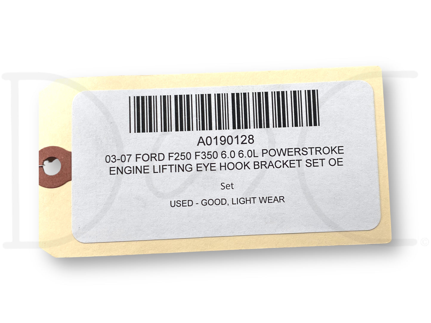 03-07 Ford F250 F350 6.0 6.0L Powerstroke Engine Lifting Eye Hook Bracket Set OE