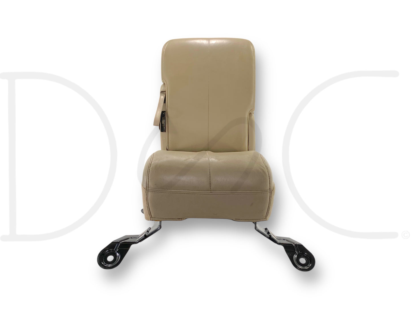 99-07 Ford F250 F350 Front Center Console Jump Seat Tan Leather OEM *Blem*