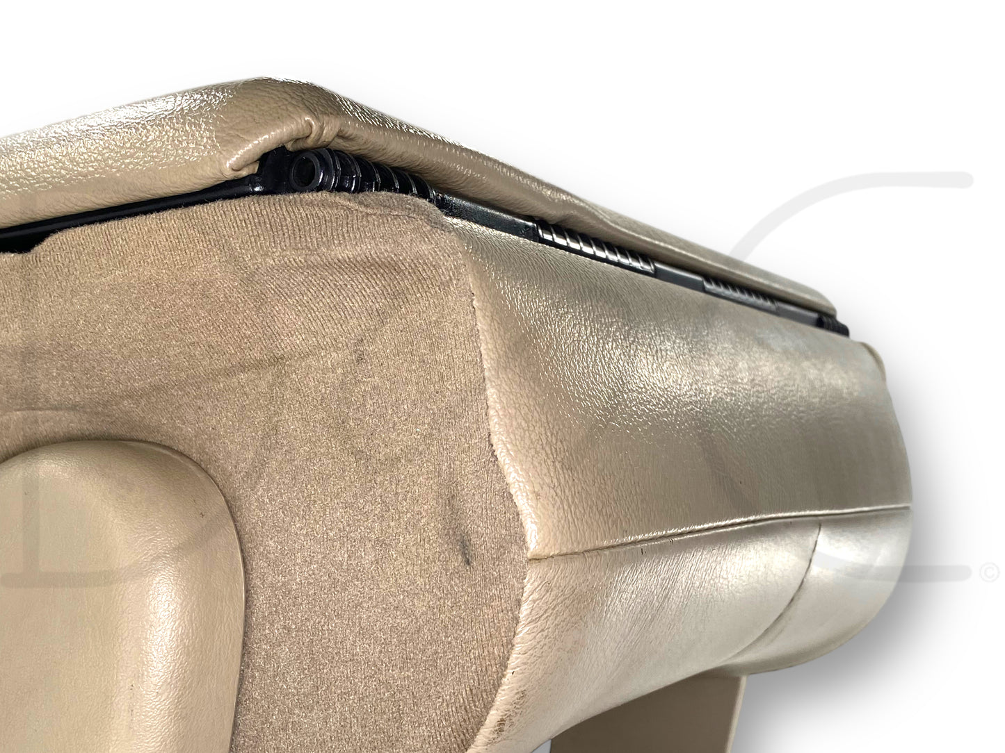 99-07 Ford F250 F350 Front Center Console Jump Seat Tan Leather OEM *Blem*