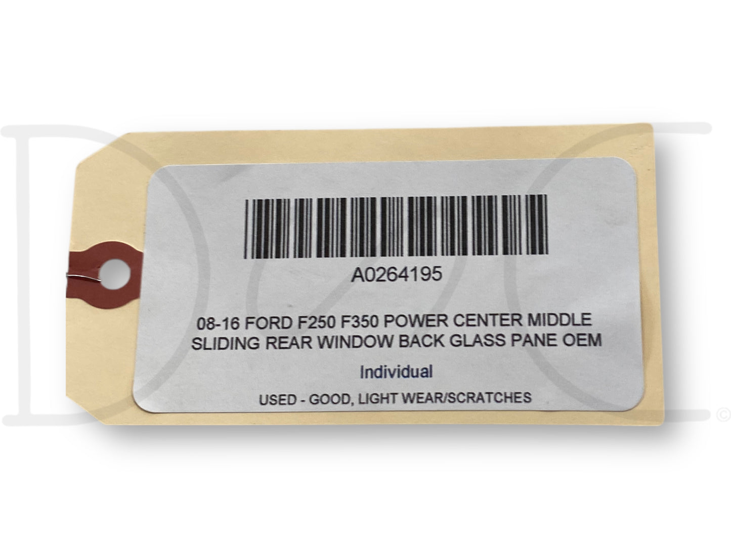 08-16 Ford F250 F350 Power Center Middle Sliding Rear Window Back Glass Pane OEM