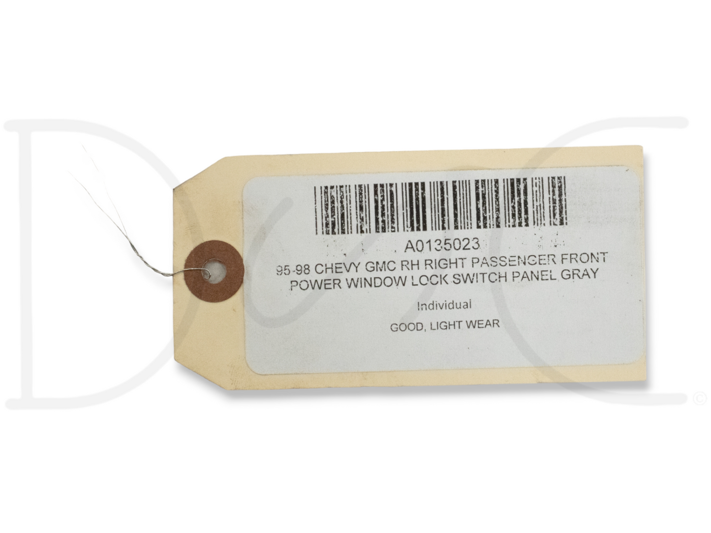 95-98 Chevy GMC RH Right Passenger Front Power Window Lock Switch Panel Gray