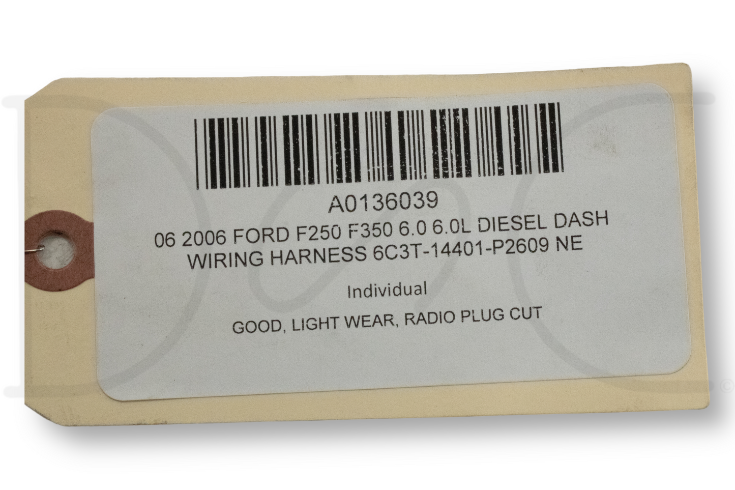 06 2006 Ford F250 F350 6.0 6.0L Diesel Dash Wiring Harness 6C3T-14401-P2609 NE