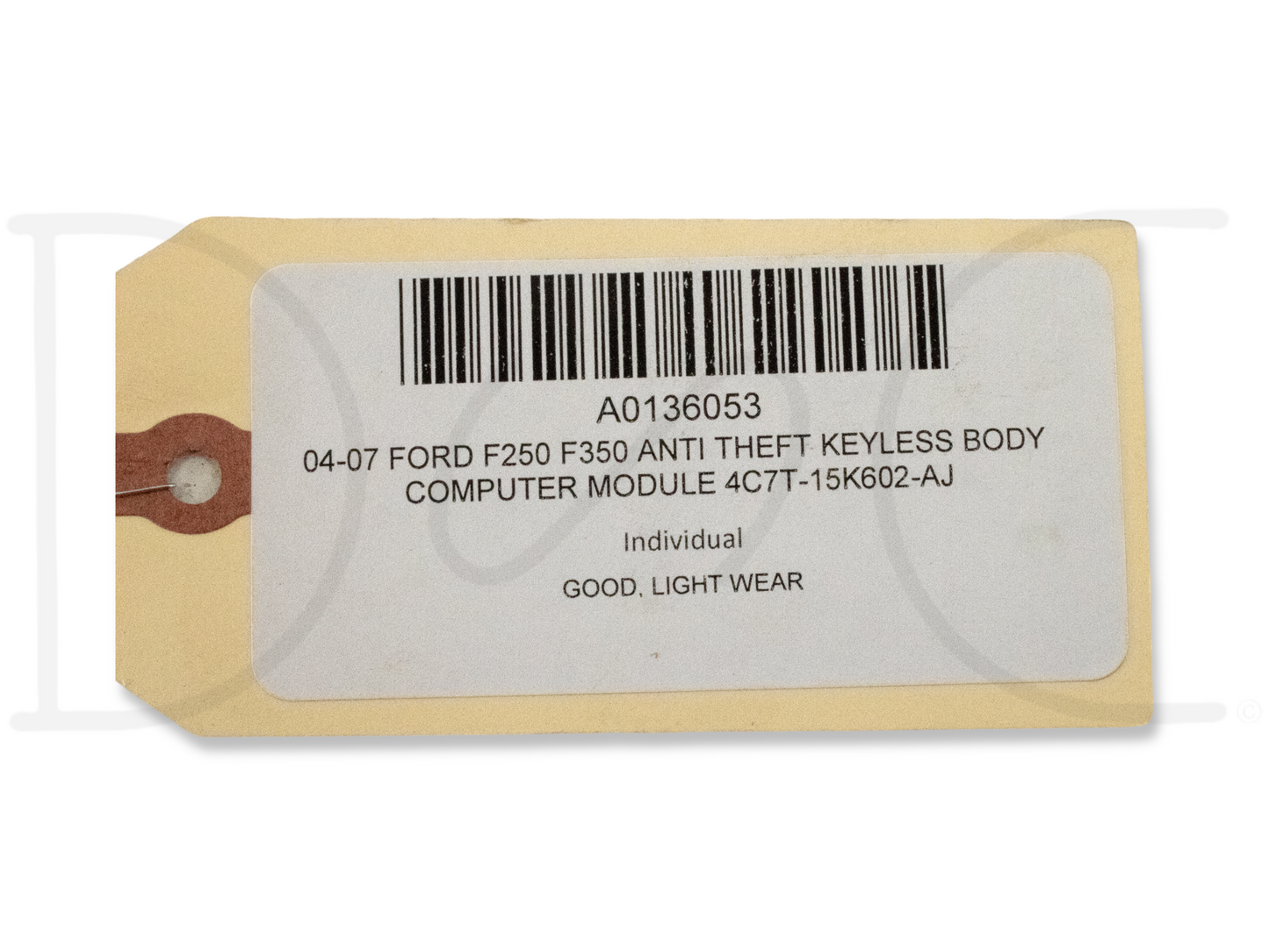 04-07 Ford F250 F350 Anti Theft Keyless Body Computer Module 4C7T-15K602-AJ