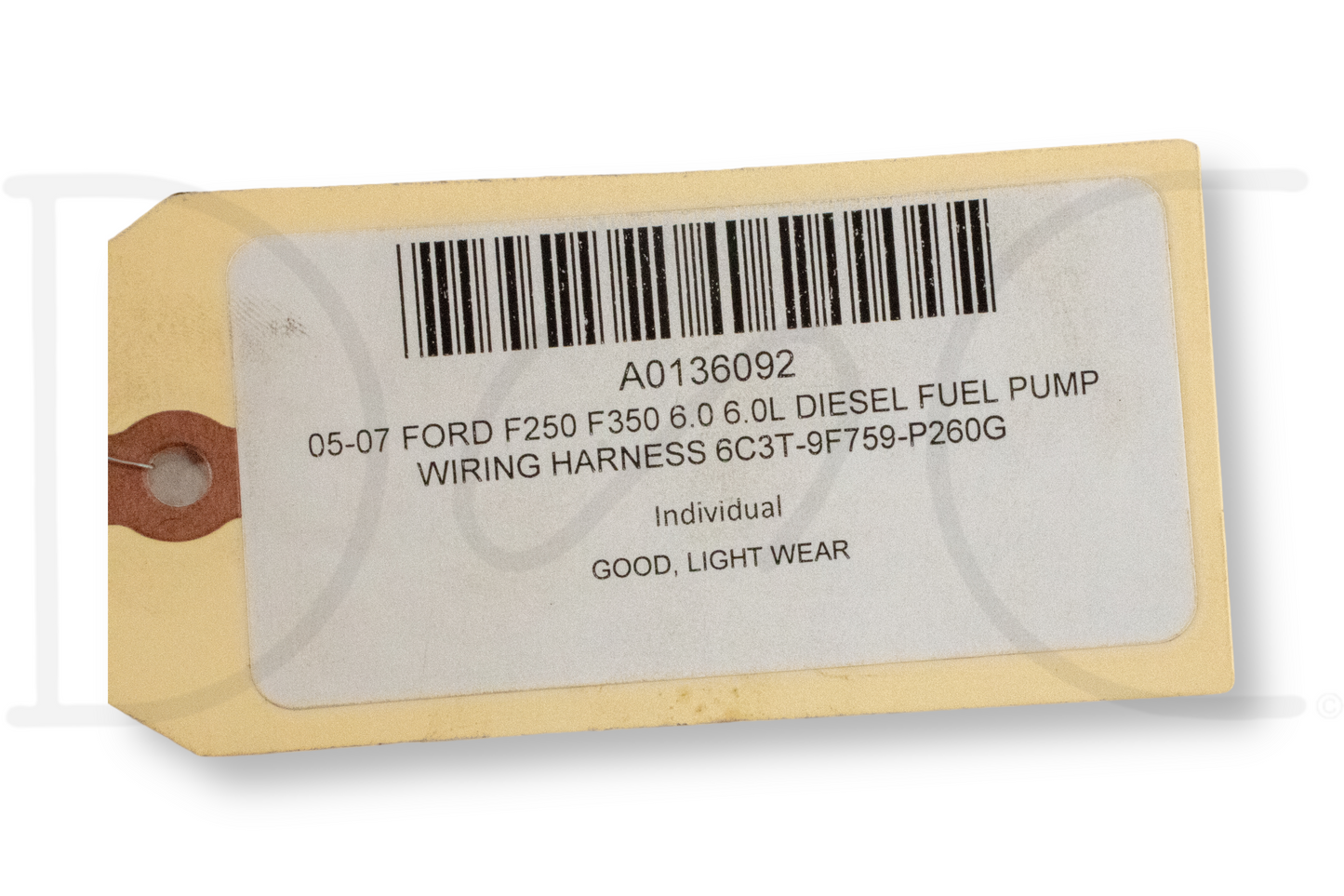 05-07 Ford F250 F350 6.0 6.0L Diesel Fuel Pump Wiring Harness 6C3T-9F759-P260G