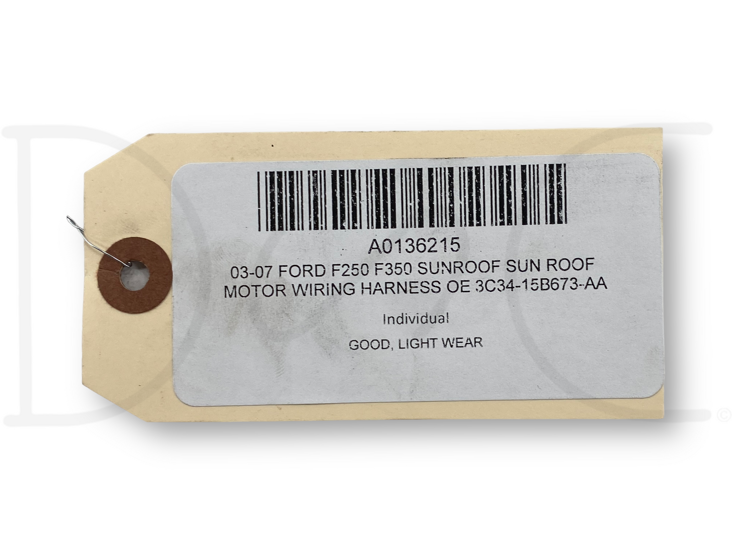 03-07 Ford F250 F350 Sunroof Sun Roof Motor Wiring Harness OE 3C34-15B673-AA