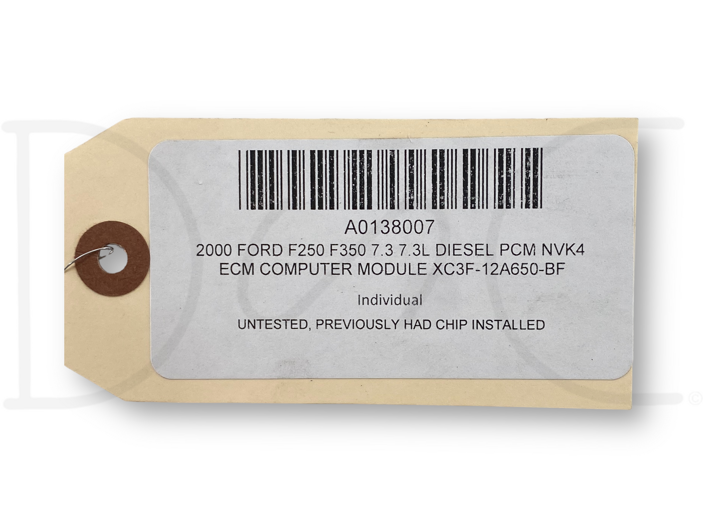99-00 Ford F250 F350 7.3 7.3L Diesel PCM NVK4 ECM Computer Module XC3F-12A650-BF