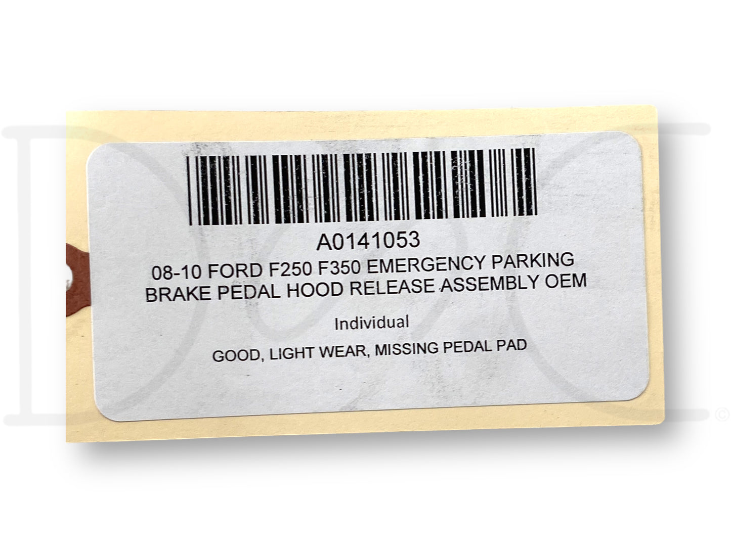 08-10 Ford F250 F350 Emergency Parking Brake Pedal Hood Release Assembly OEM