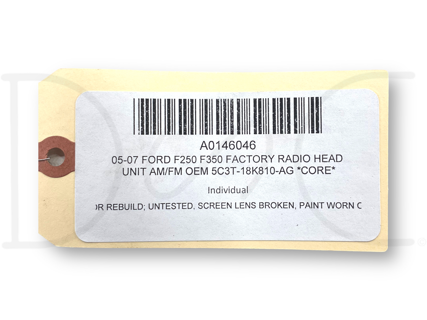 05-07 Ford F250 F350 Factory Radio Head Unit Am/Fm OEM 5C3T-18K810-Ag *Core*