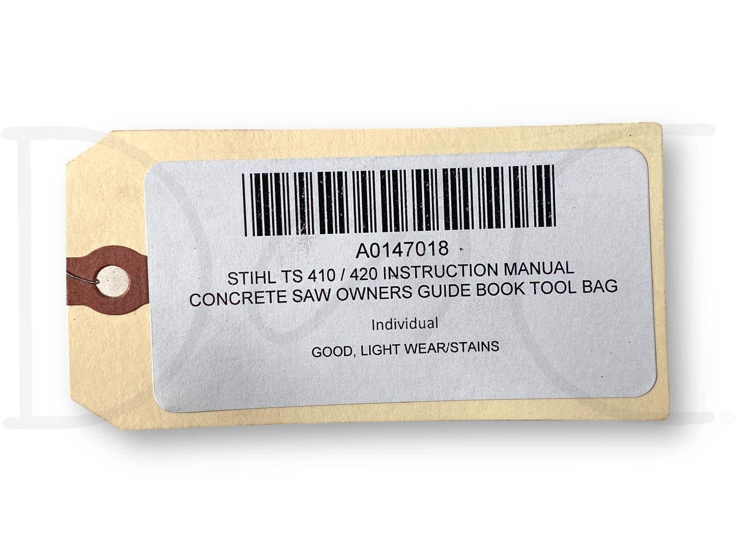 Stihl Ts 410 / 420 Instruction Manual Concrete Saw Owners Guide Book Tool Bag