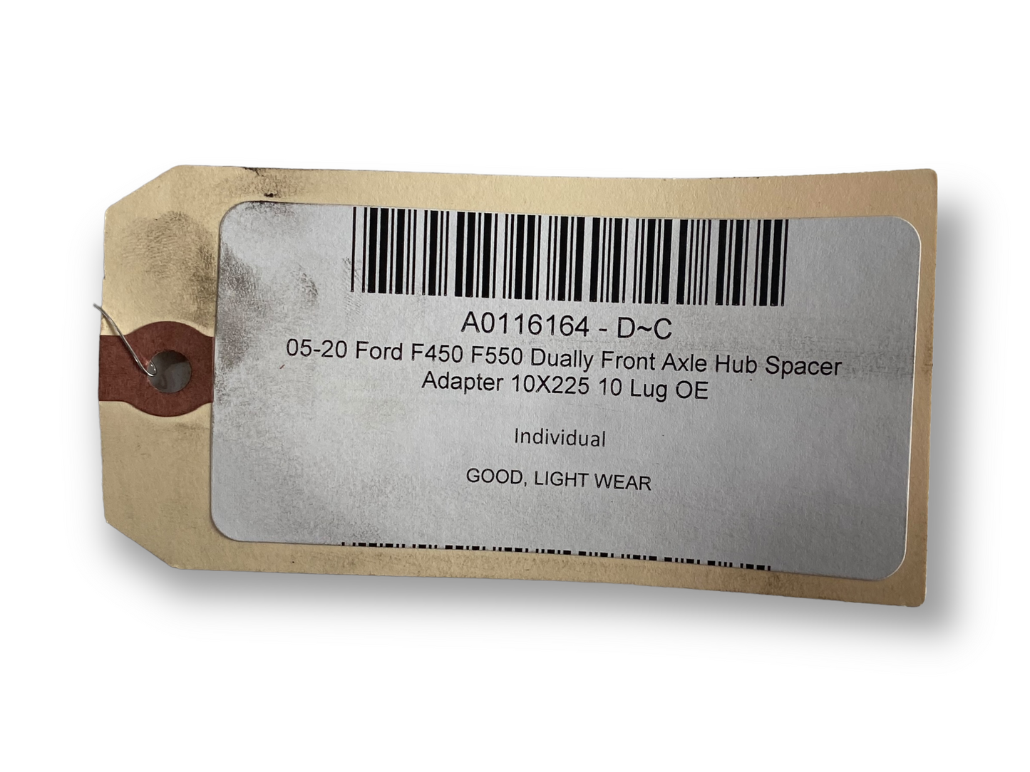 05-20 Ford F450 F550 Dually Front Axle Hub Spacer Adapter 10X225 10 Lug OE