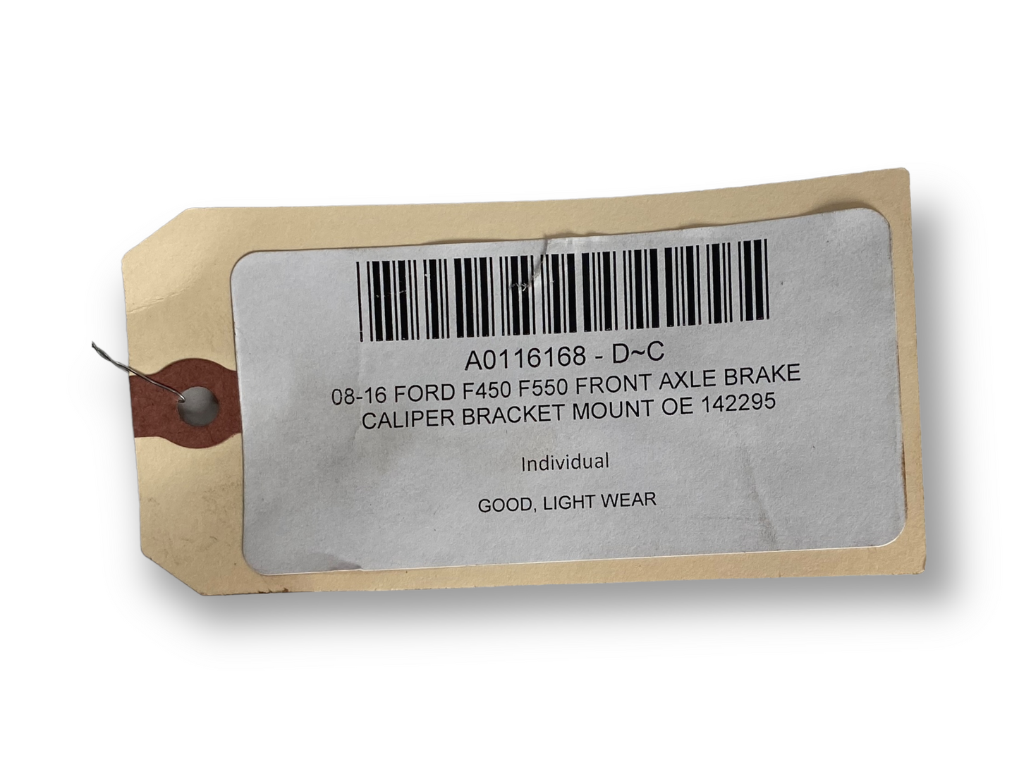 08-16 Ford F450 F550 Front Axle Brake Caliper Bracket Mount OE 142295