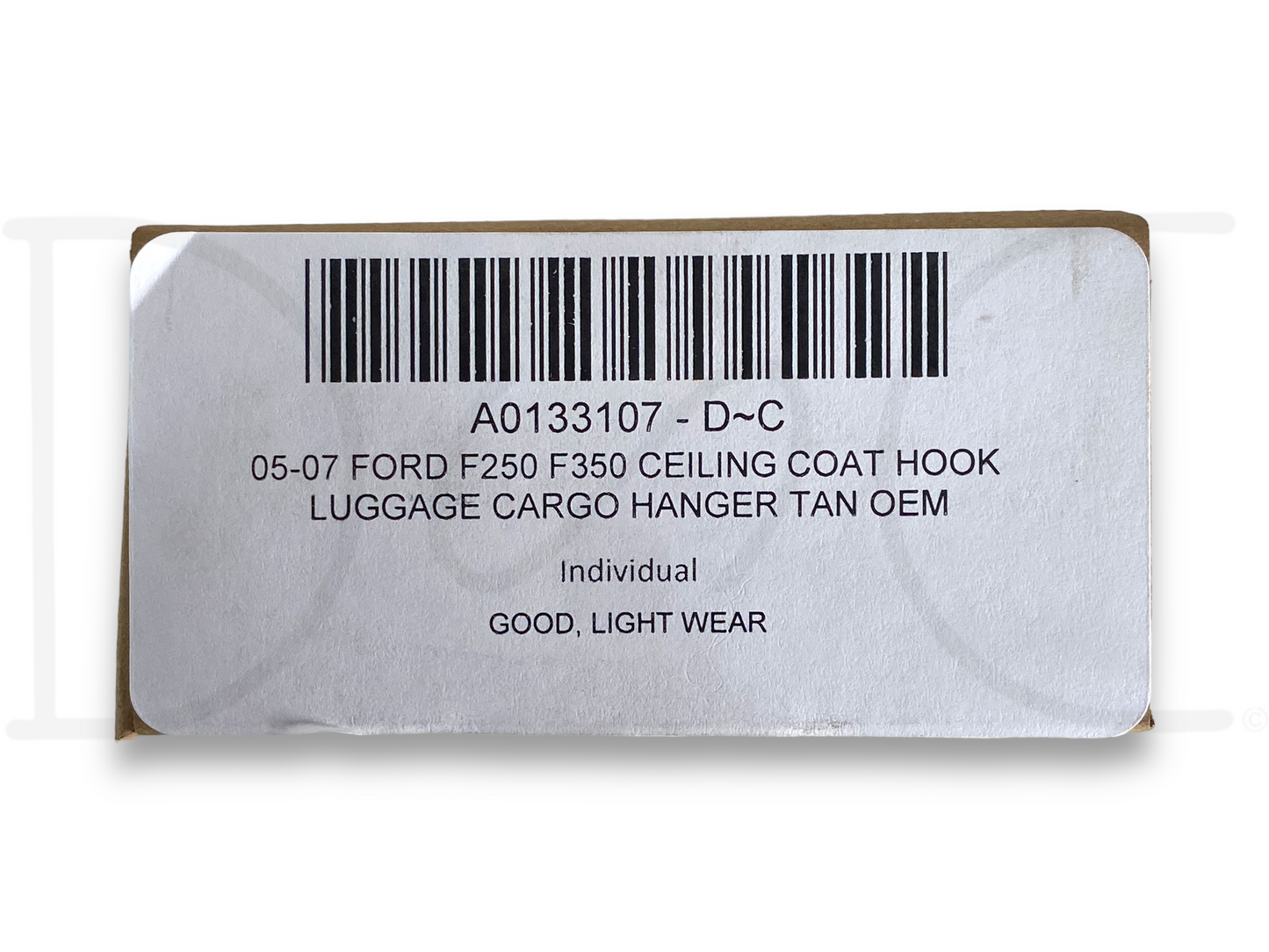 99-07 Ford F250 F350 Ceiling Coat Hook Luggage Cargo Hanger Tan OEM