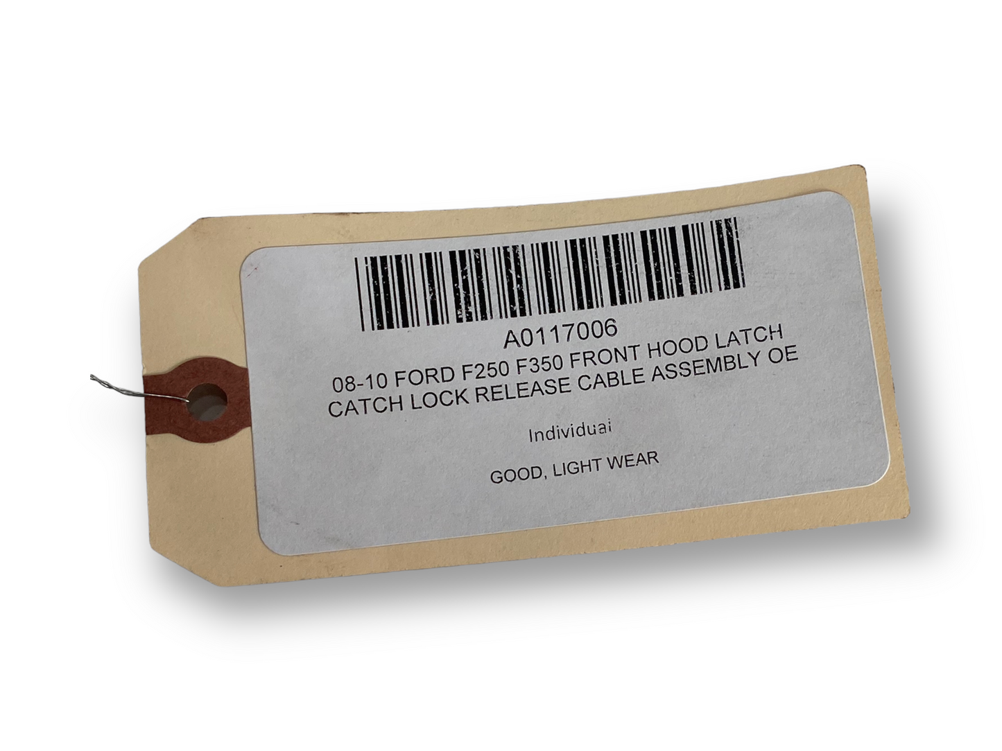 08-10 Ford F250 F350 Front Hood Latch Catch Lock Release Cable Assembly OE