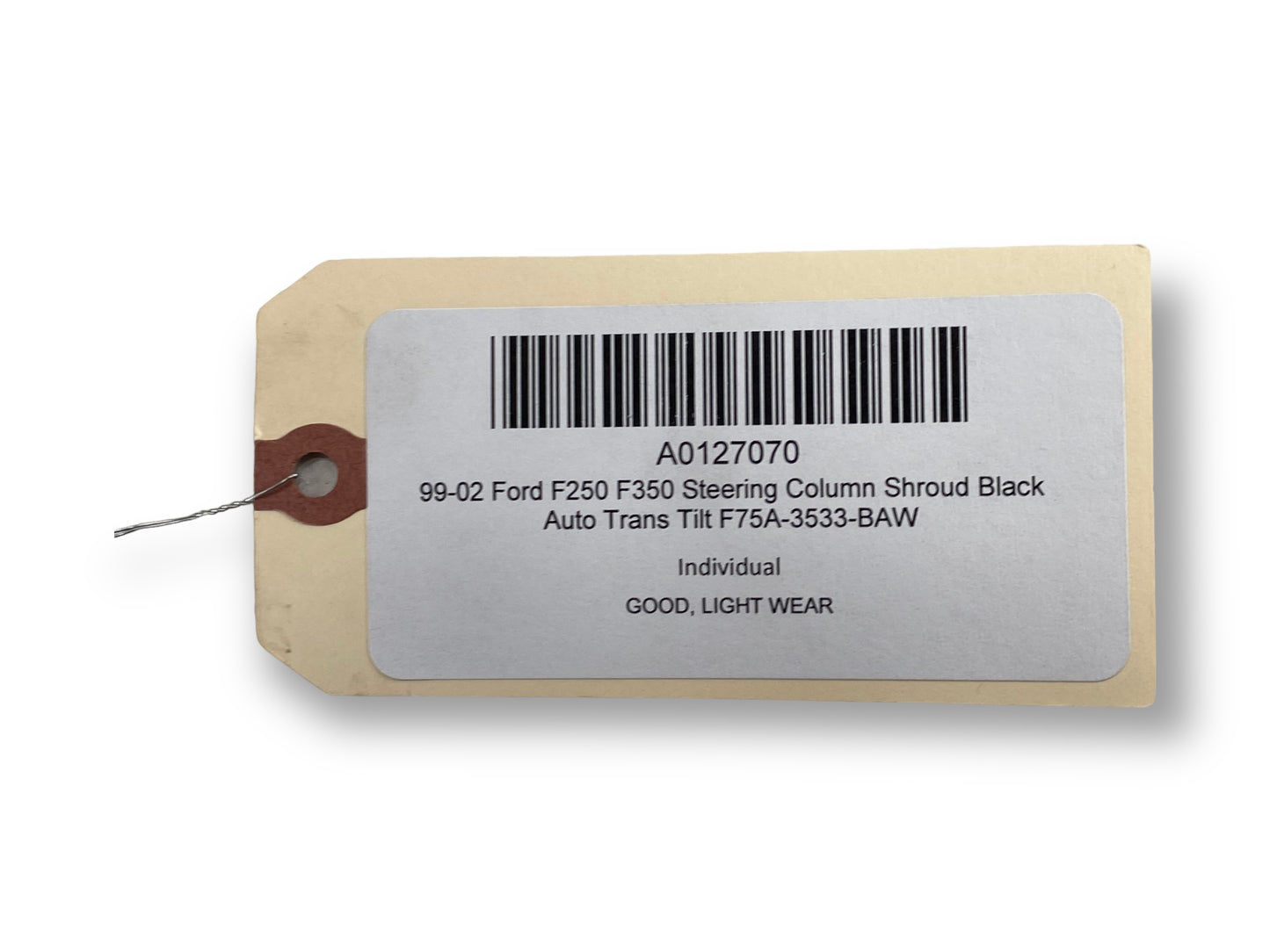 99-02 Ford F250 F350 Steering Column Shroud Black Auto Trans Tilt F75A-3533-BAW