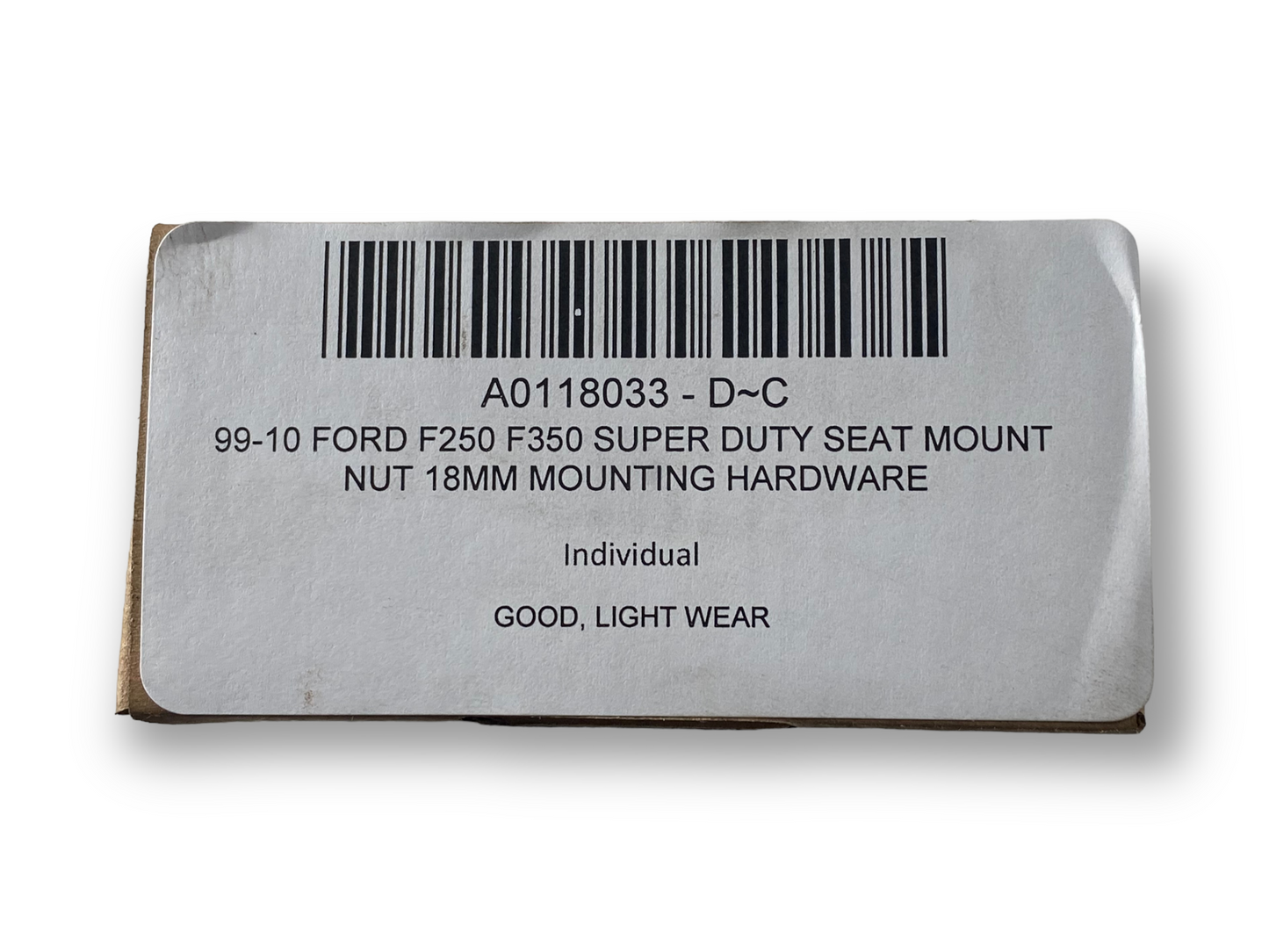 99-10 Ford F250 F350 Super Duty Seat Mount Nut 18mm Mounting Hardware