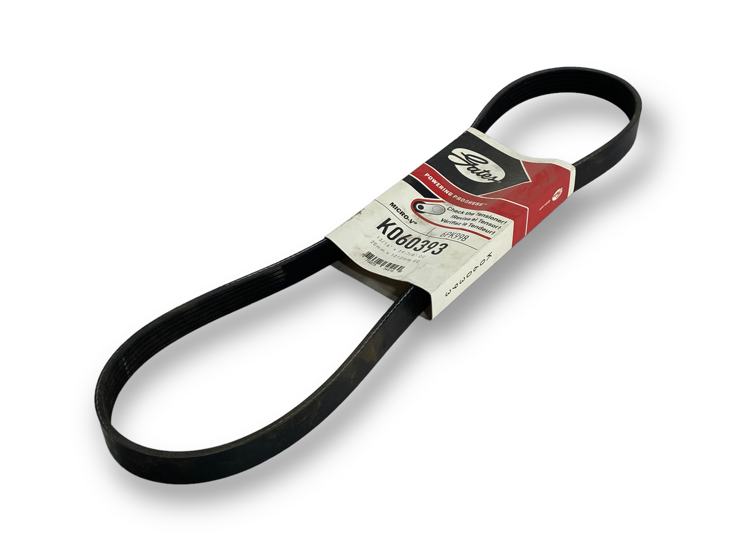 Gates K060393 Serpentine Micro-V Belt 6PK998