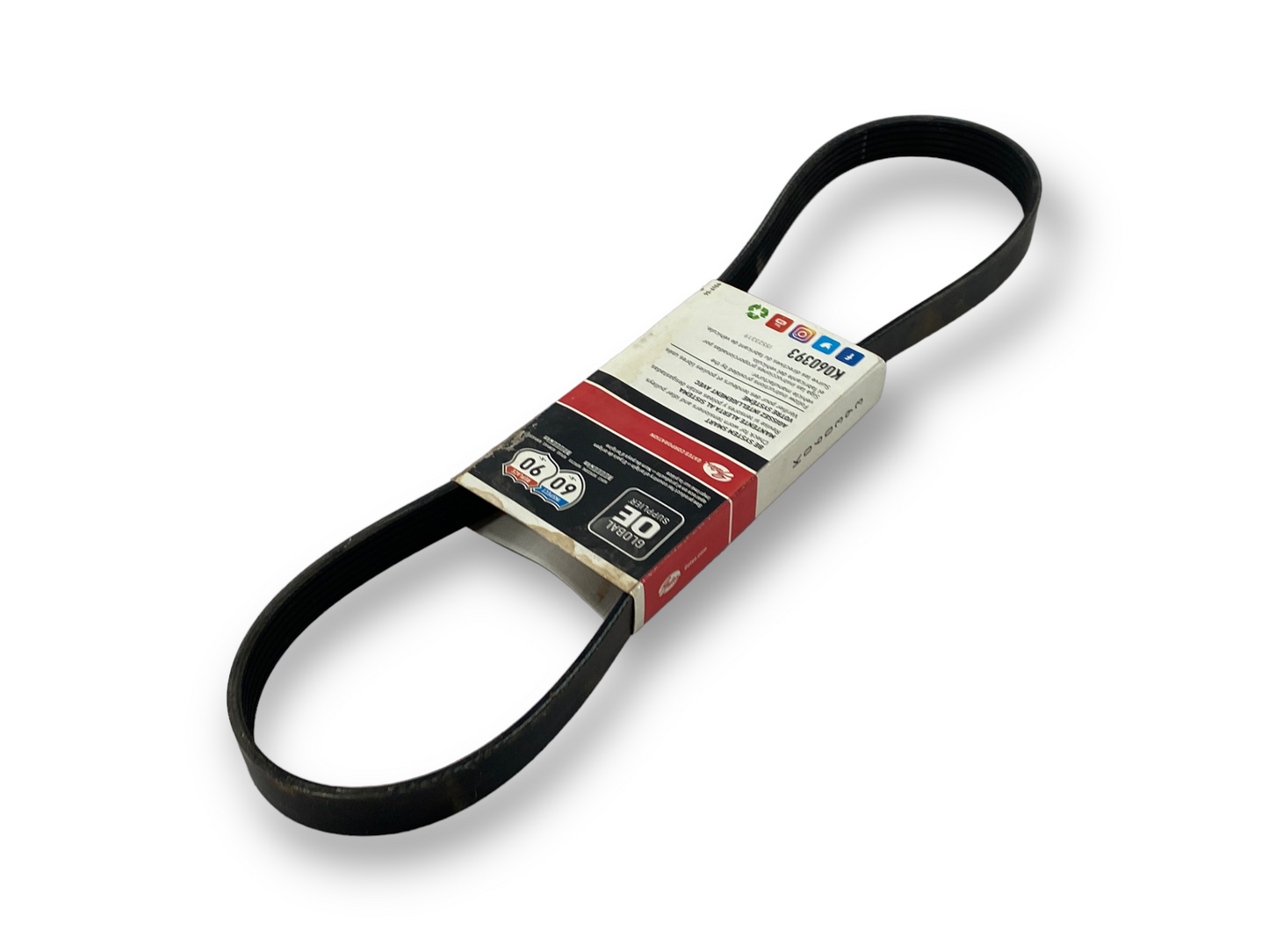 Gates K060393 Serpentine Micro-V Belt 6PK998