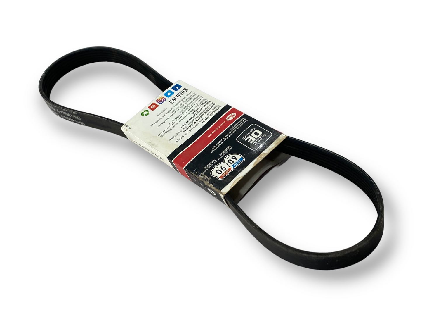 Gates K060393 Serpentine Micro-V Belt 6PK998