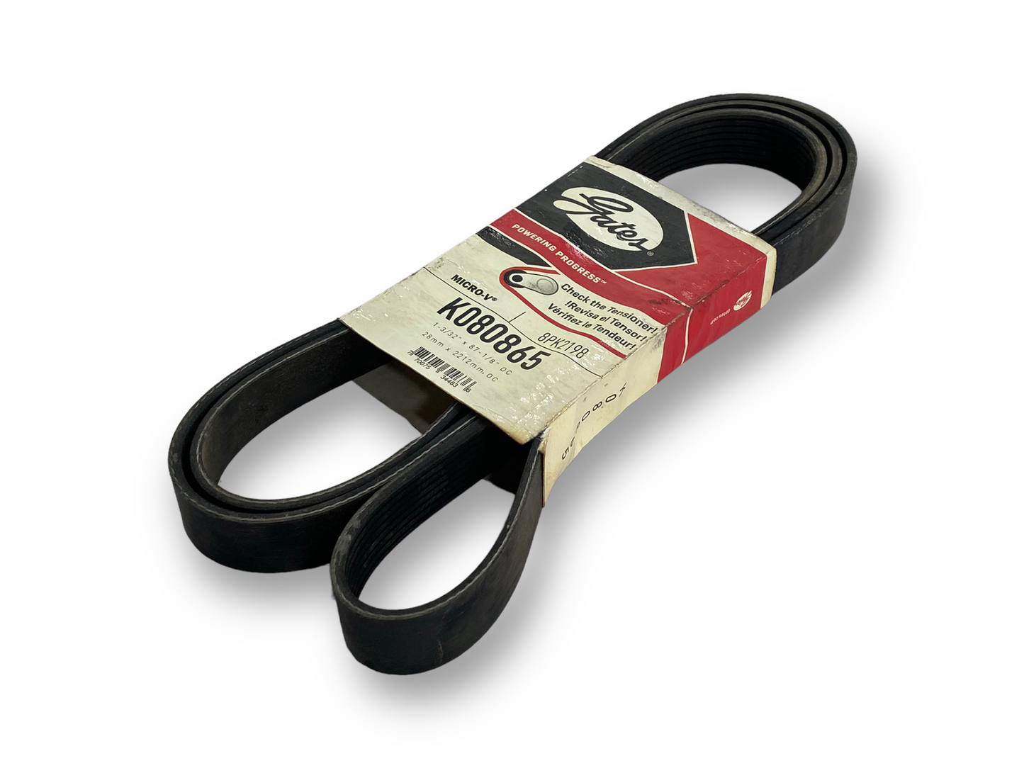 Gates K080865 Serpentine Micro-V Belt 8PK2198