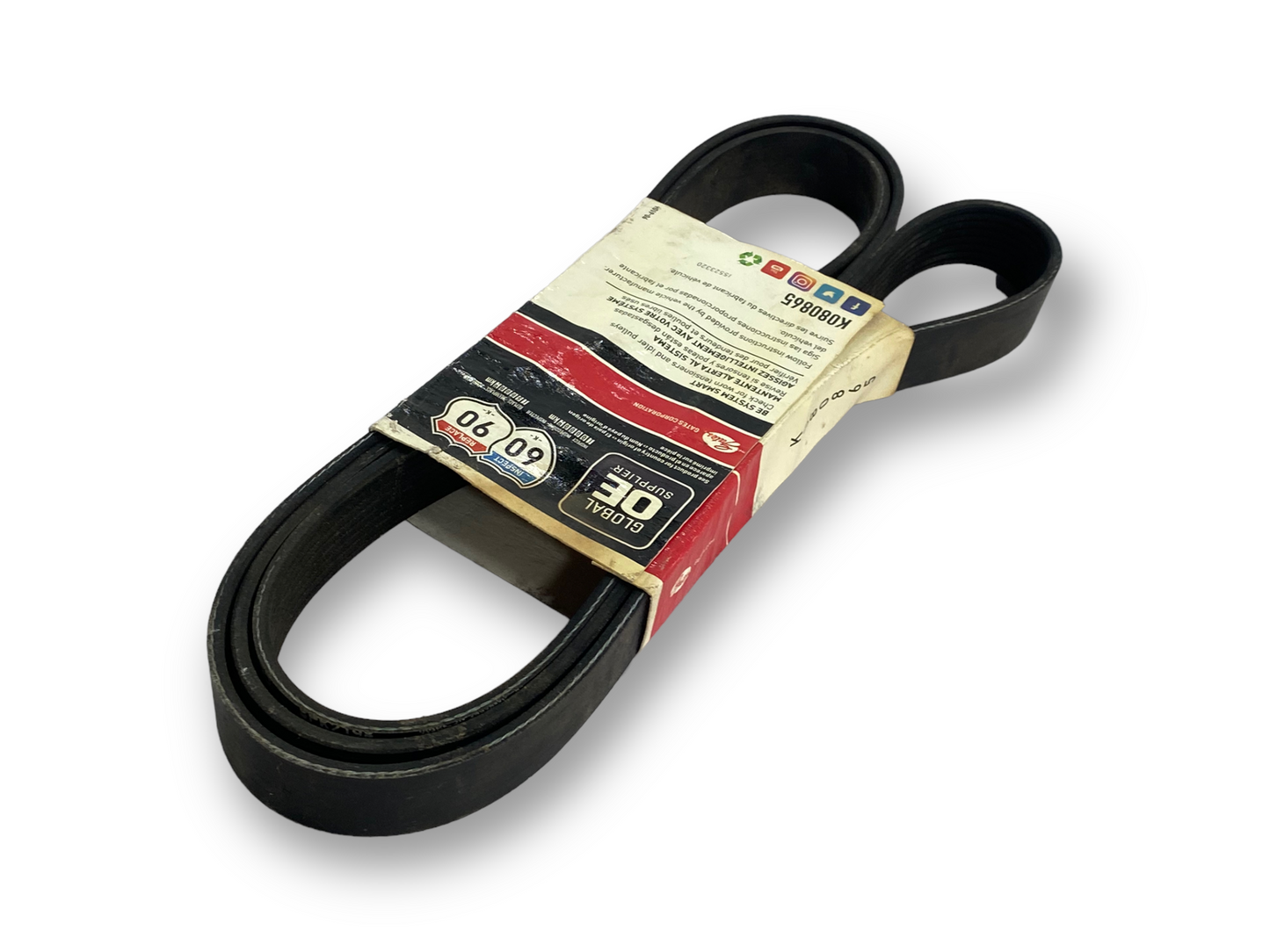 Gates K080865 Serpentine Micro-V Belt 8PK2198