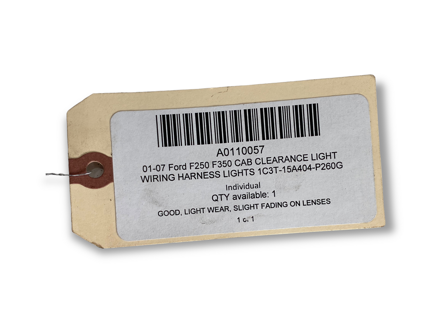 01-07 Ford F250 F350 Cab Clearance Light Wiring Harness Lights 1C3T-15A404-P260G