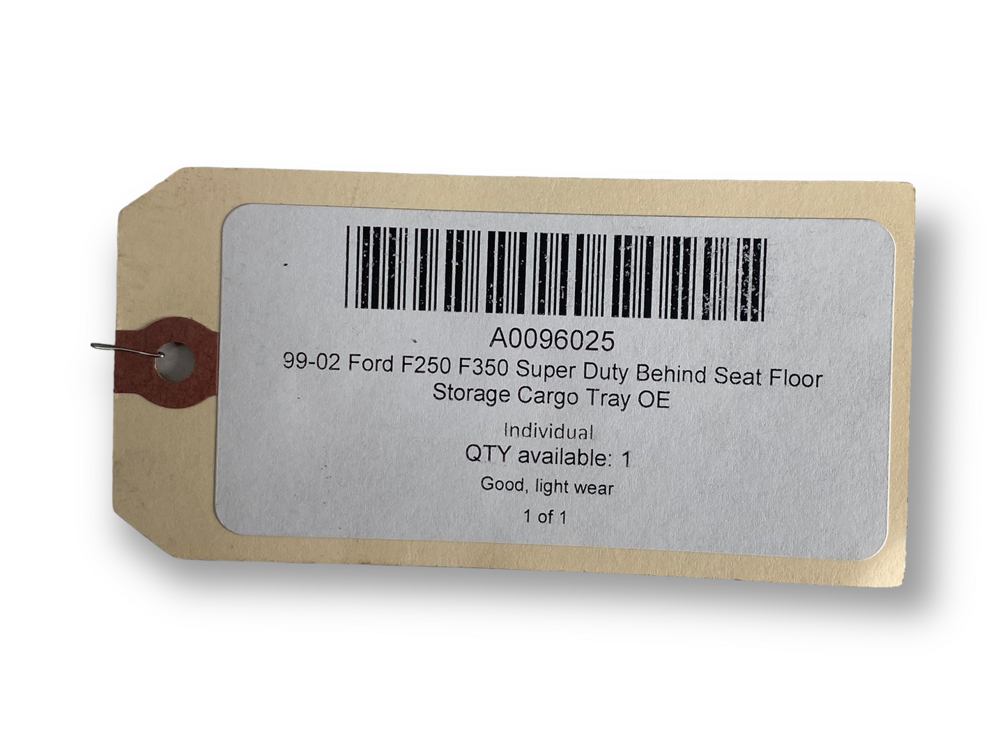 99-02 Ford F250 F350 Super Duty Behind Seat Floor Storage Cargo Tray OE