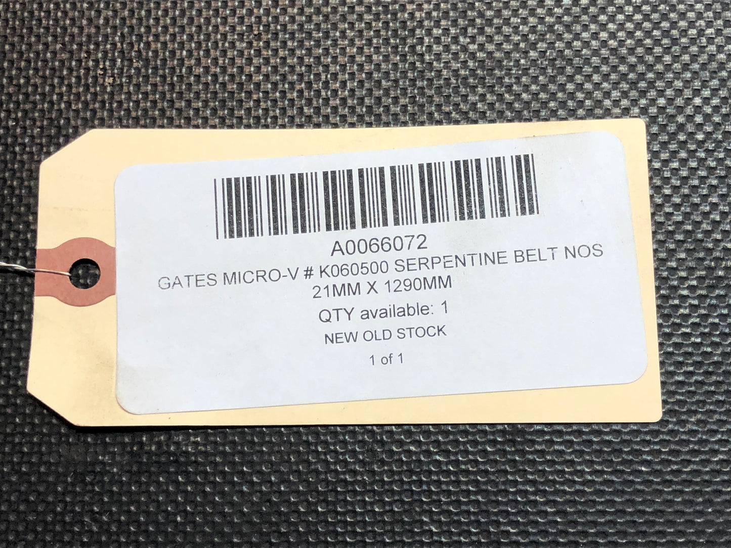 Gates Micro-V # K060500 Serpentine Belt NOS 21mm X 1290mm