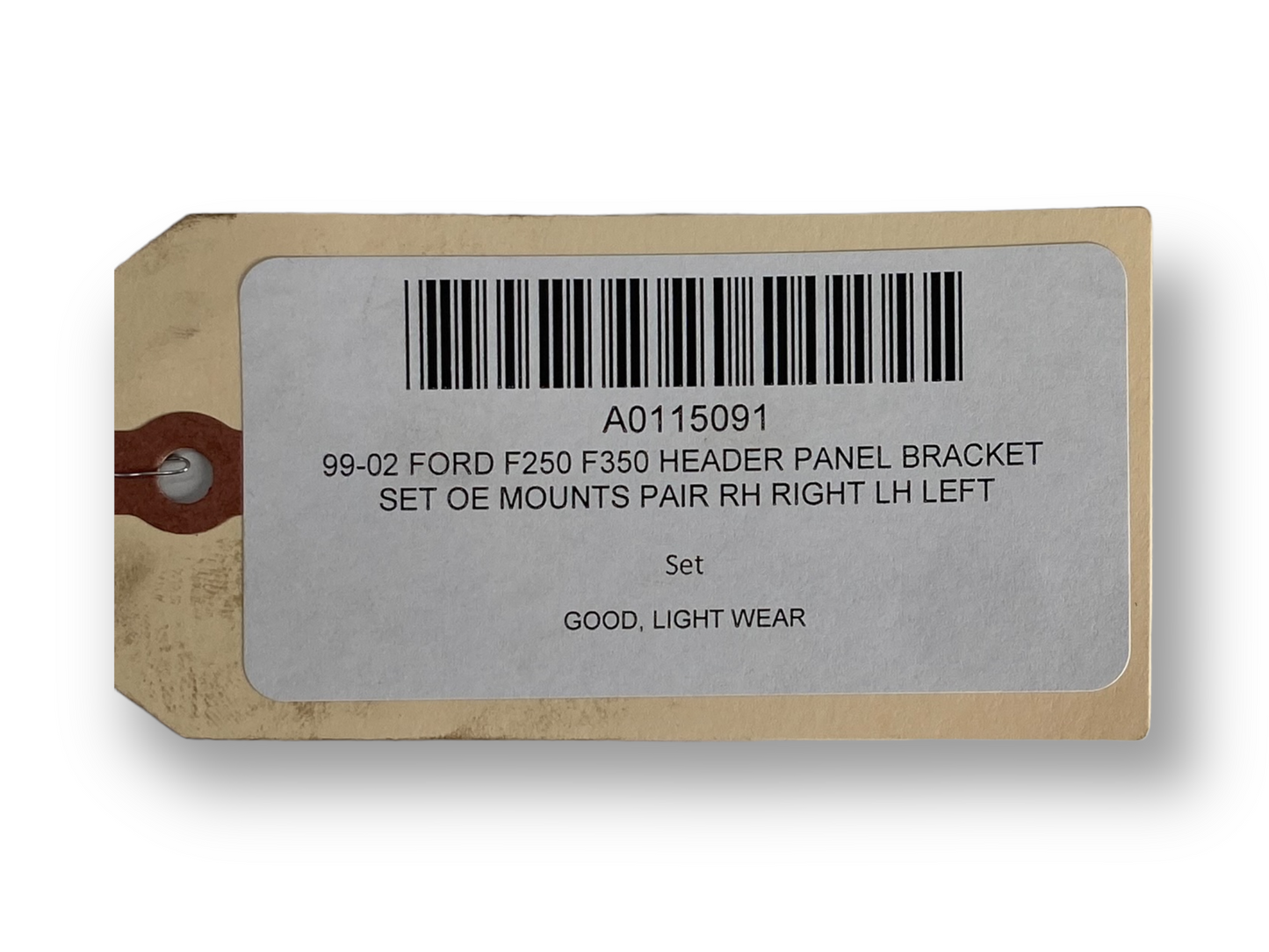 99-07 Ford F250 F350 Header Panel Bracket Set OE Mounts Pair RH Right LH Left