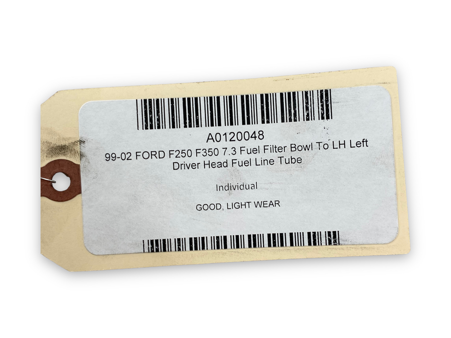 99-02 Ford F250 F350 7.3 Fuel Filter Bowl To LH Left Driver Head Fuel Line Tube