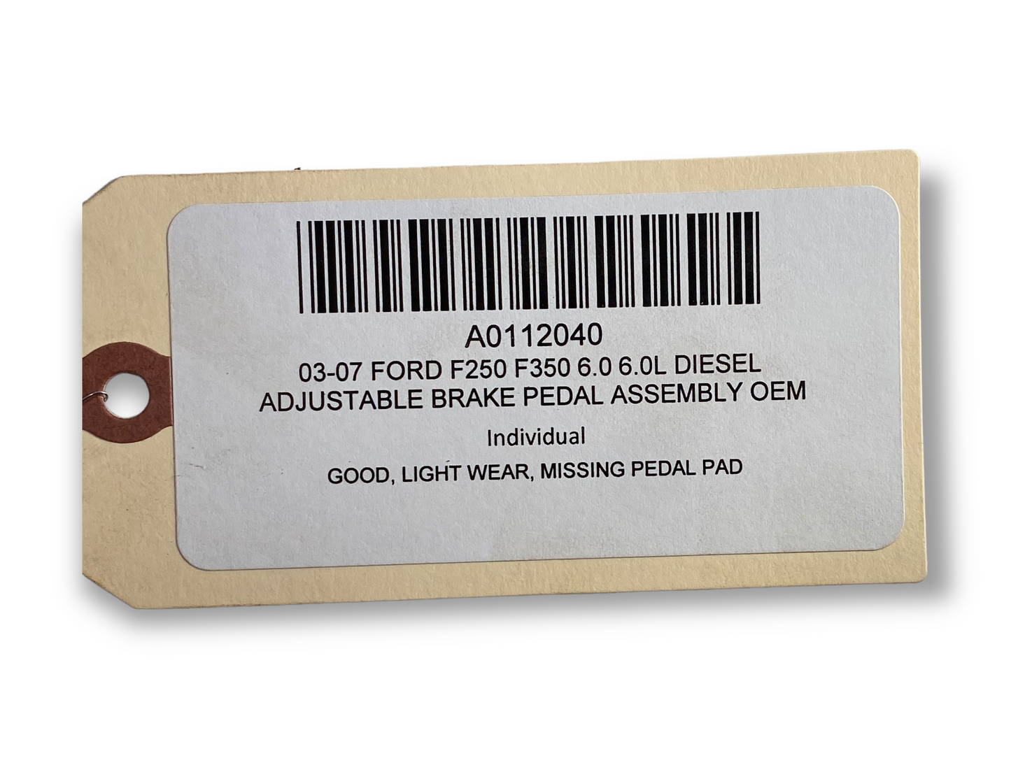 03-07 Ford F250 F350 6.0 6.0L Diesel Adjustable Brake Pedal Assembly OEM