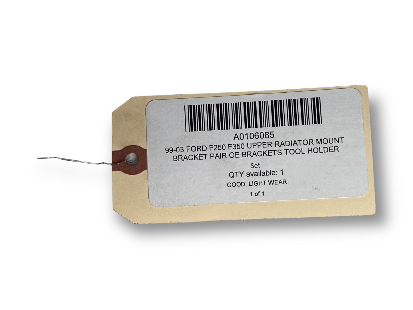 99-03 Ford F250 F350 Upper Radiator Mount Bracket Pair OE Brackets Tool Holder