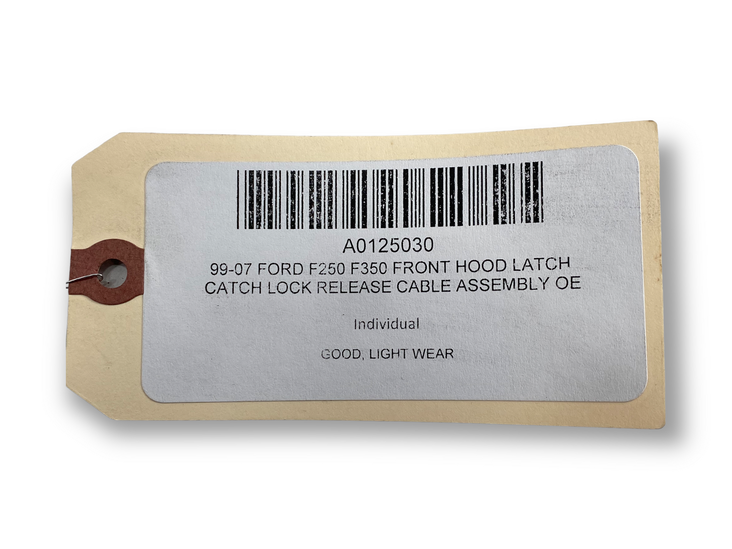 99-07 Ford F250 F350 Front Hood Latch Catch Lock Release Cable Assembly OE