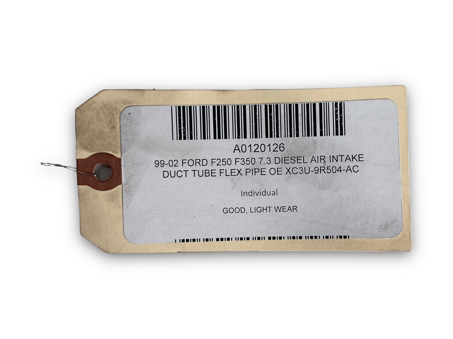 99-02 Ford F250 F350 7.3 Diesel Air Intake Duct Tube Flex Pipe OE XC3U-9R504-AC
