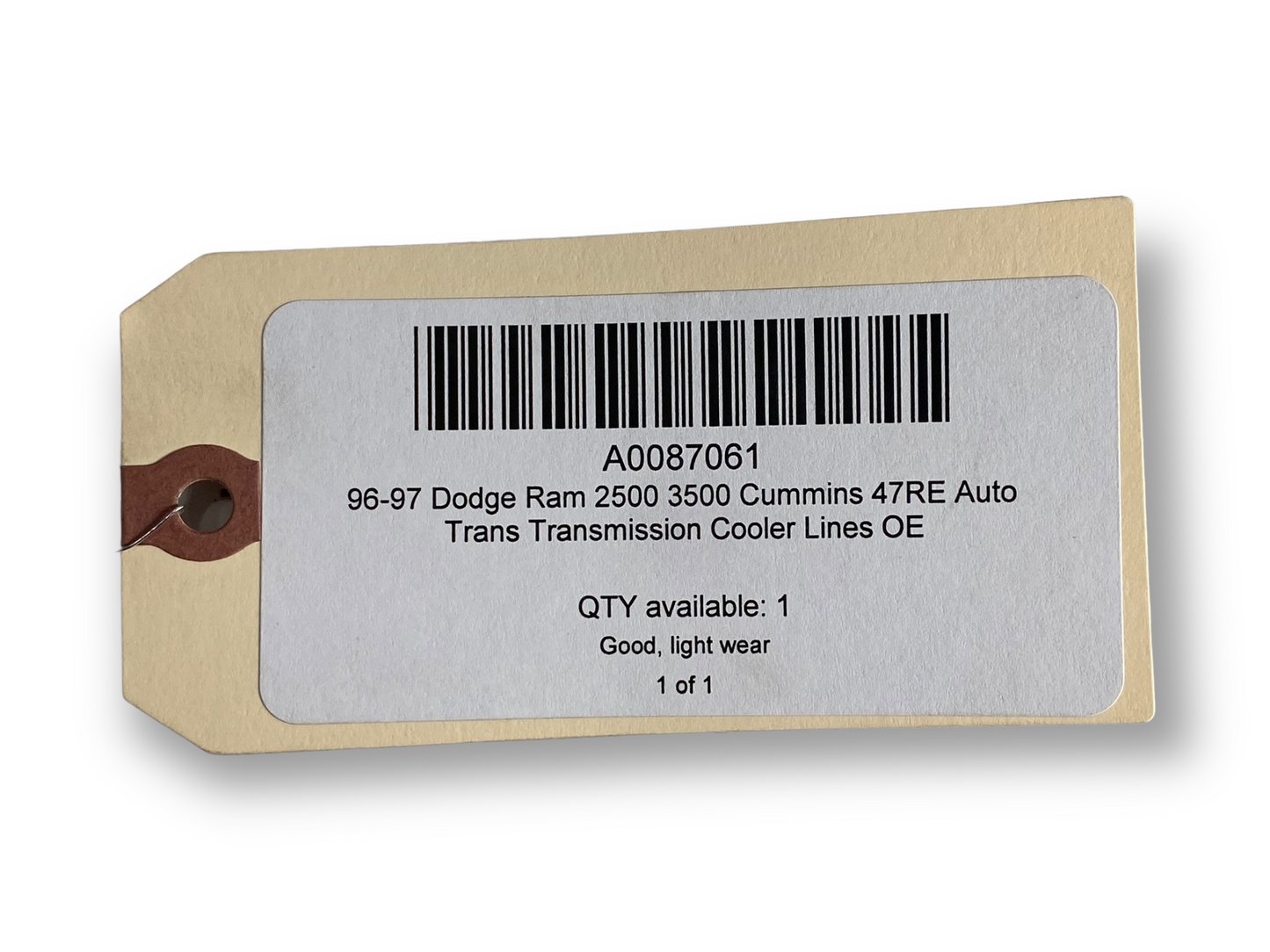 96-97 Dodge Ram 2500 3500 5.9L 47RE Trans Transmission Cooler Lines Line Set