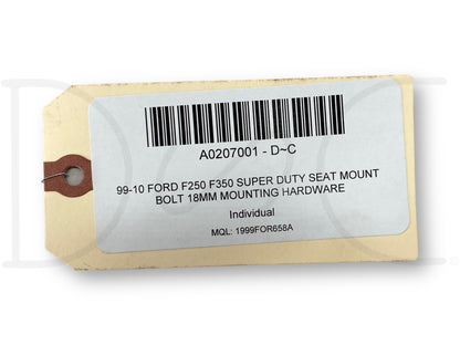 99-10 Ford F250 F350 Super Duty Seat Mount Bolt 18MM Mounting Hardware