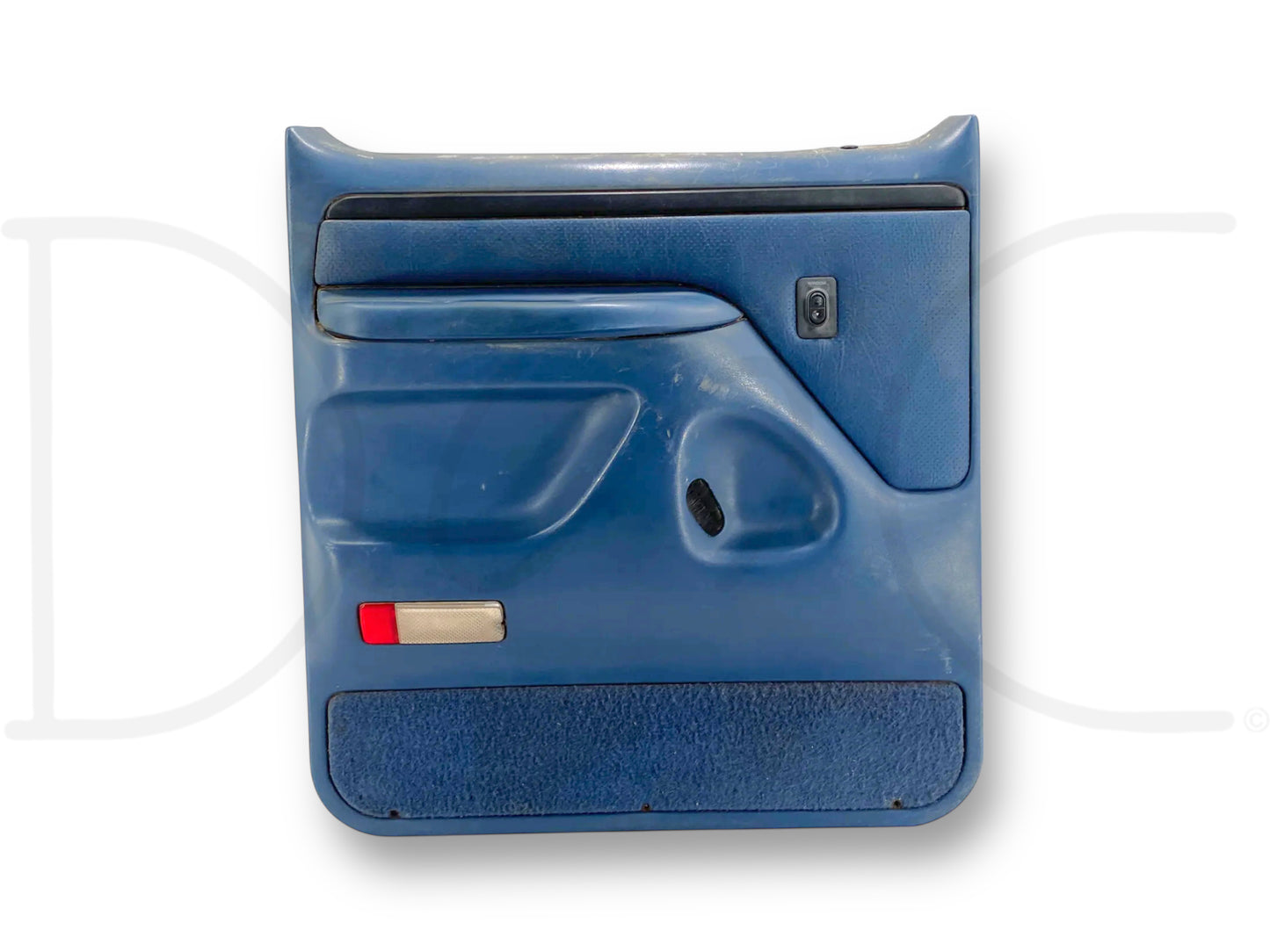 94-97 Ford F250 F350 LH Left Driver Rear Door Panel Power Blue OE