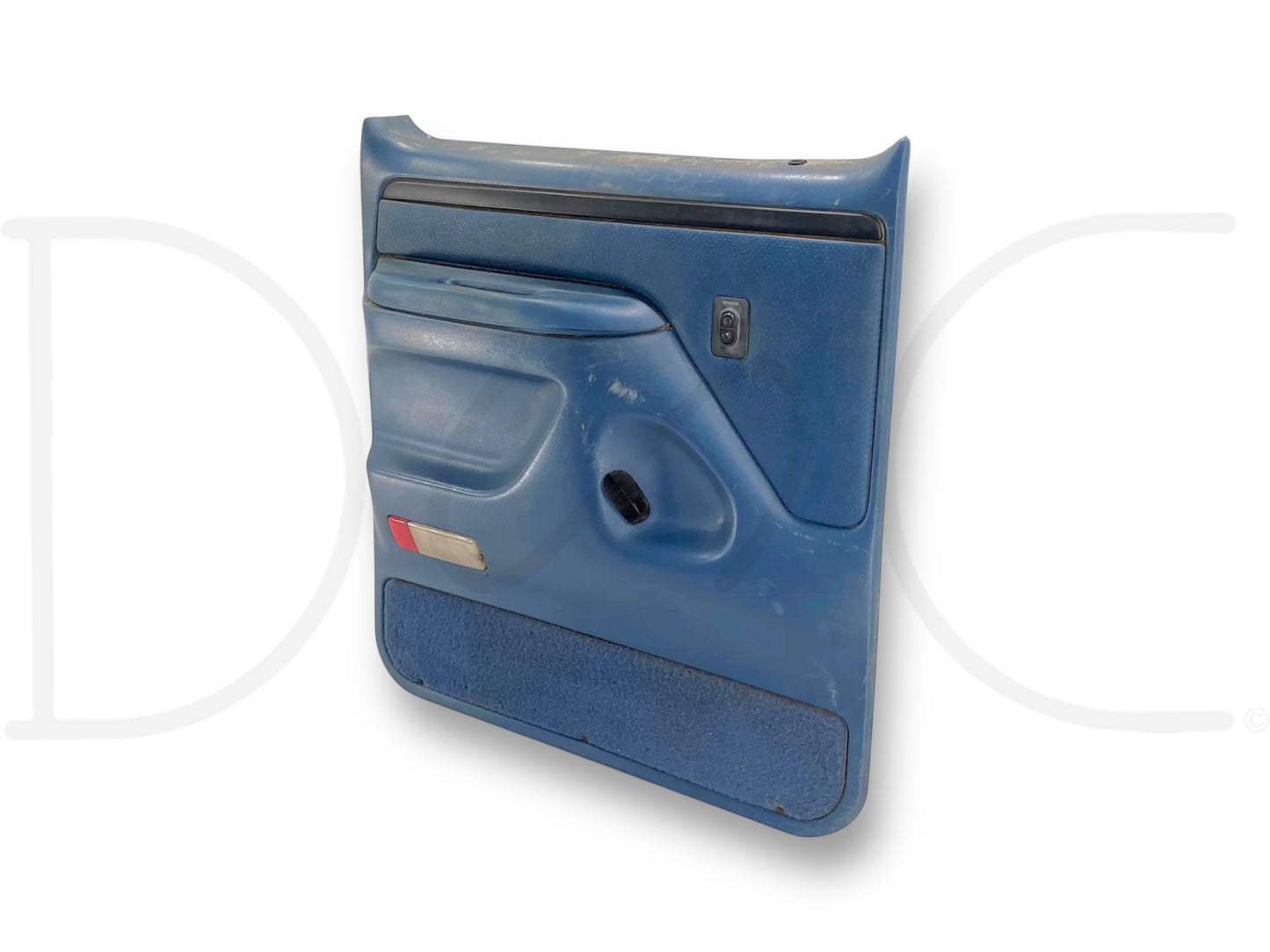 94-97 Ford F250 F350 LH Left Driver Rear Door Panel Power Blue OE
