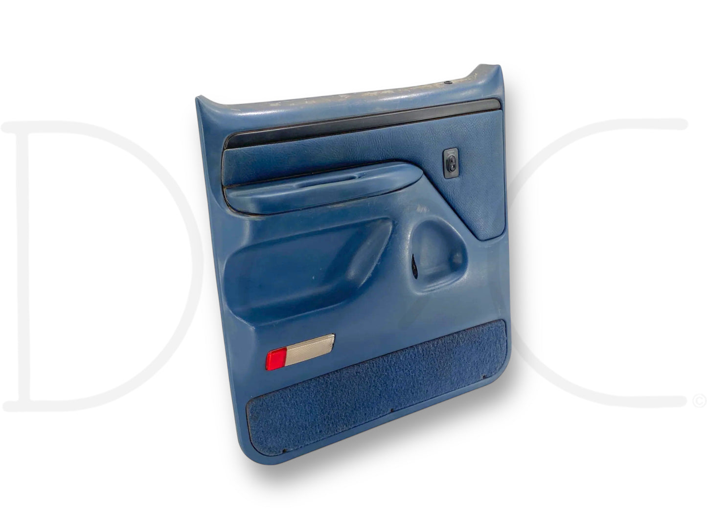 94-97 Ford F250 F350 LH Left Driver Rear Door Panel Power Blue OE