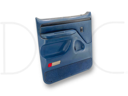 94-97 Ford F250 F350 LH Left Driver Rear Door Panel Power Blue OE
