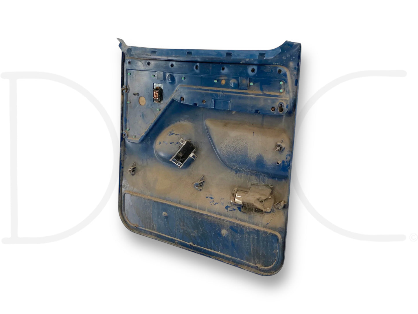 94-97 Ford F250 F350 LH Left Driver Rear Door Panel Power Blue OE