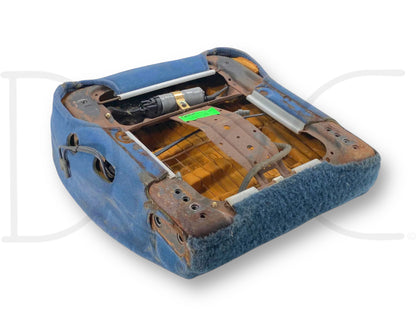 92-97 Ford F250 F350 RH Right Passenger Seat Bottom Cushion Electric Lumbar Blue