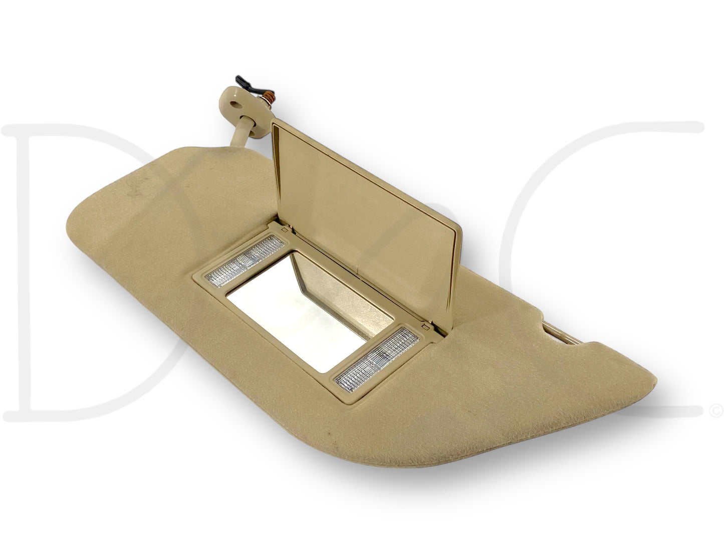 05-07 Ford F250 F350 LH Left Driver Sun Visor Tan W/ Mirror OEM