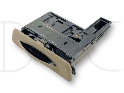 99-04 Ford F250 F350 Dash Cupholder Pull Out Assembly Tan OE