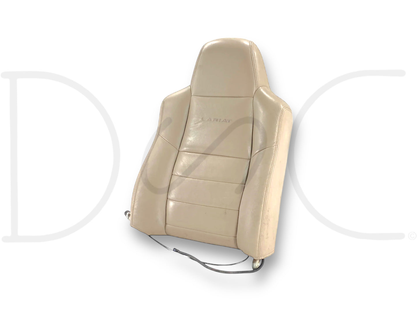 03-07 Ford F250 F350 Lariat RH Right Passenger Seat Back Cushion Heat Tan